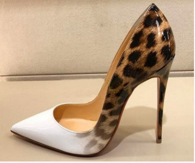 Heidi – Spitzen Pumps mit Leopardenmuster