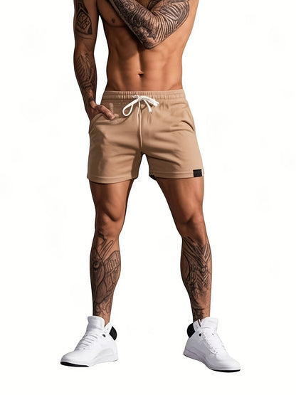 Herren Sportliche kurze Trainingsshorts mit Kordelzug – Bequeme Fitness- & Freizeithose