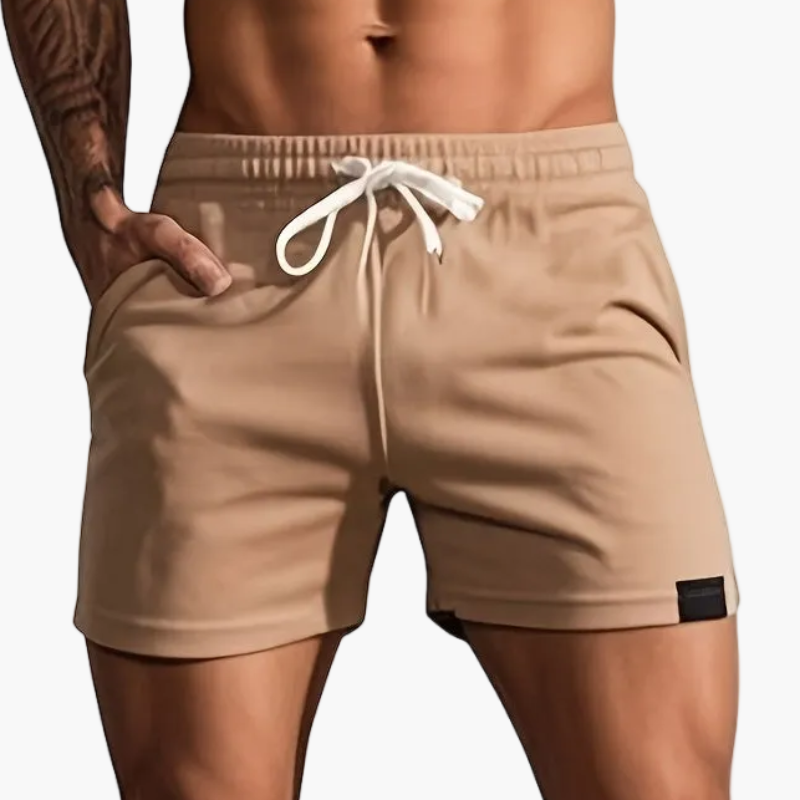 Herren Sportliche kurze Trainingsshorts mit Kordelzug – Bequeme Fitness- & Freizeithose