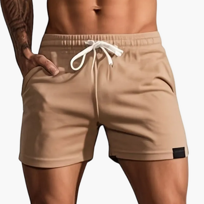 Herren Sportliche kurze Trainingsshorts mit Kordelzug – Bequeme Fitness- & Freizeithose