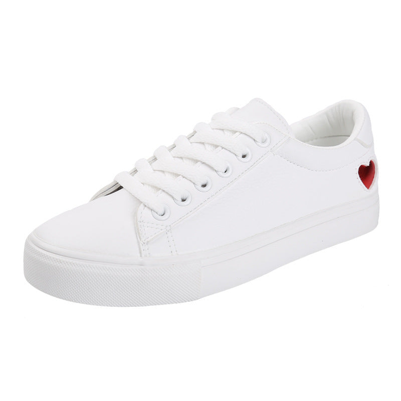 Grace – Damen Sneaker aus Kunstleder mit Herzmuster