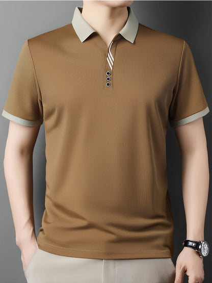 Herren Polohemd mit Kontrastkragen – Stilvolles Freizeit- und Business-Poloshirt