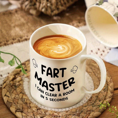 Lustige Vatertags-Tasse für Männer – Fart Master Spruch, witziges Geschenk für Väter