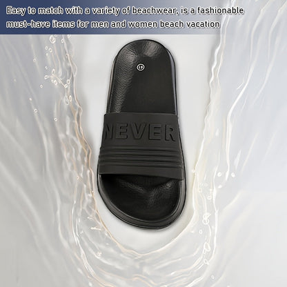 Herren Badeslipper mit Logo-Prägung – Bequeme Slides für Freizeit, Strand und Pool