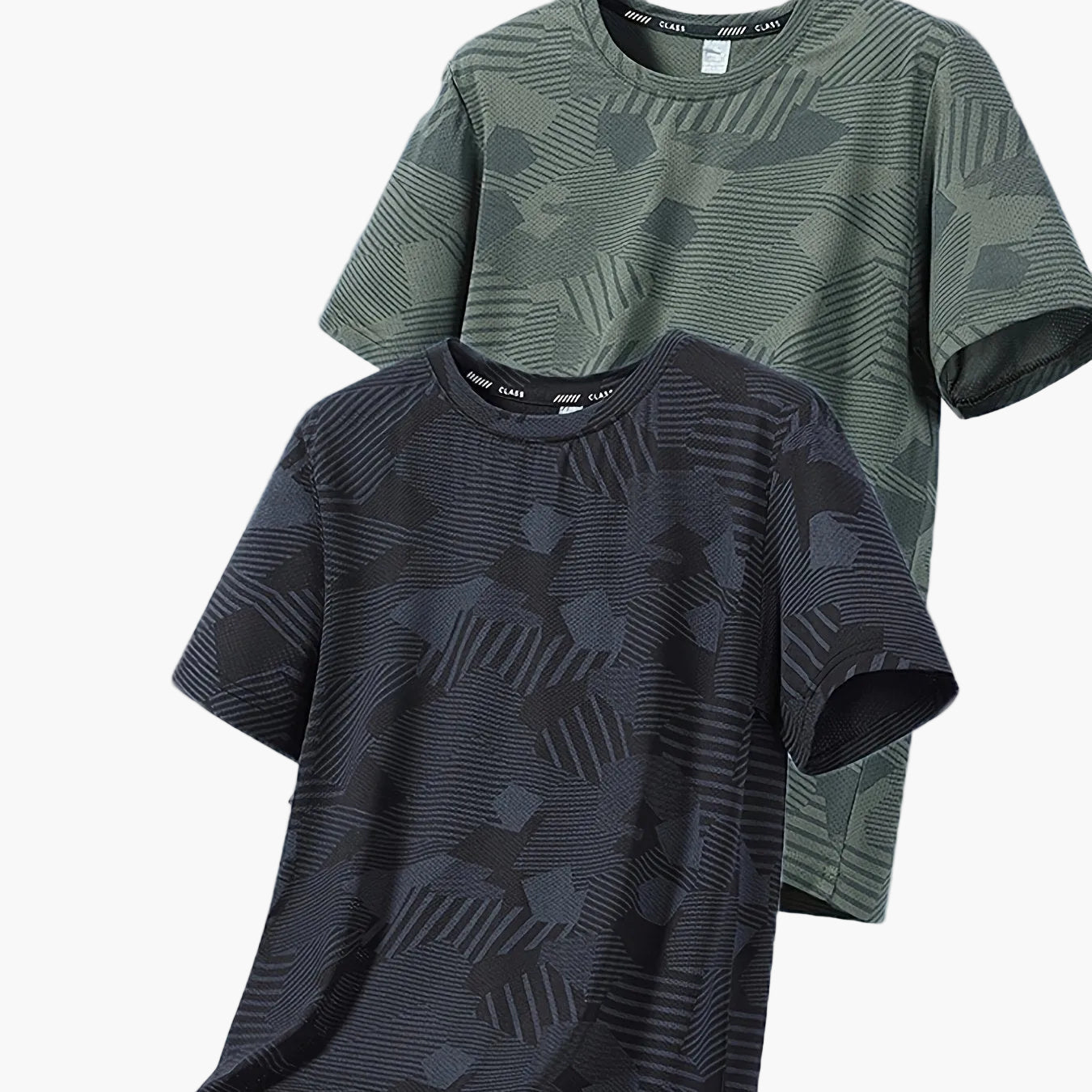Herren Funktions-T-Shirts – Lässige Sommeroberteile mit tropischem Muster, ideal für Freizeit und Sport