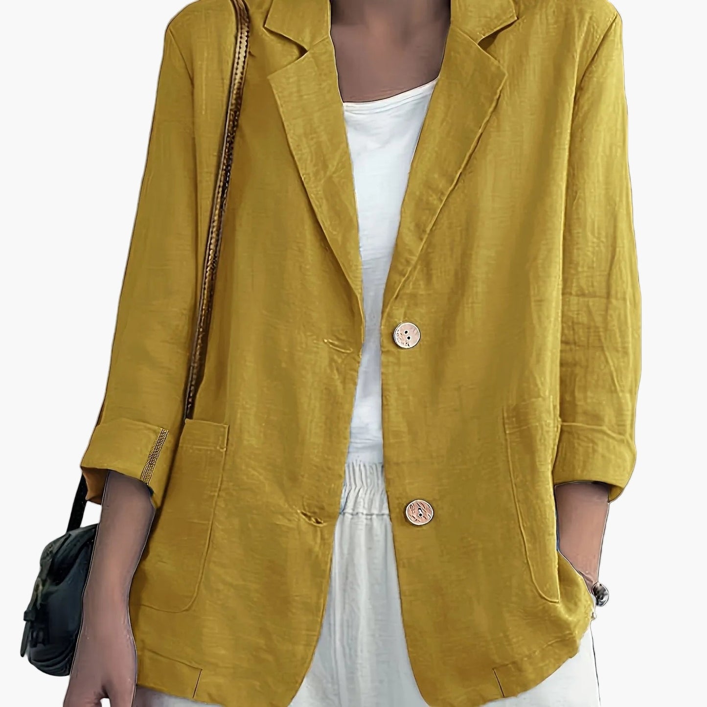 Damen Blazer Elegant Locker Business Freizeitjacke