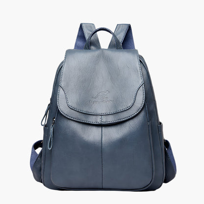Damen Anti-Diebstahl Leder Rucksack – Eleganter City- & Alltagsrucksack für stilbewusste Frauen