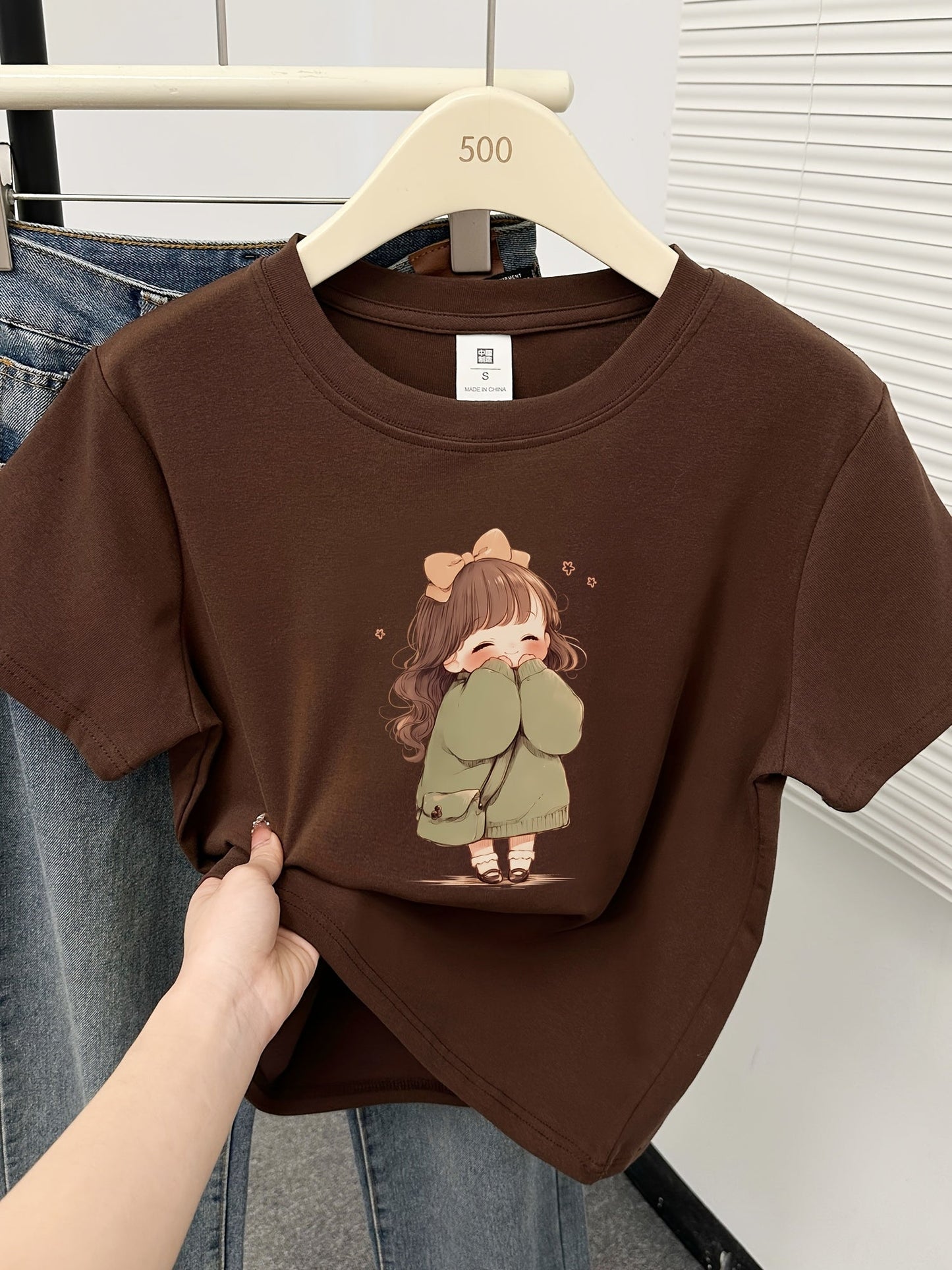 Damen Pyjama-Set mit Kurzarmshirt und Karohose für gemütliche Nächte