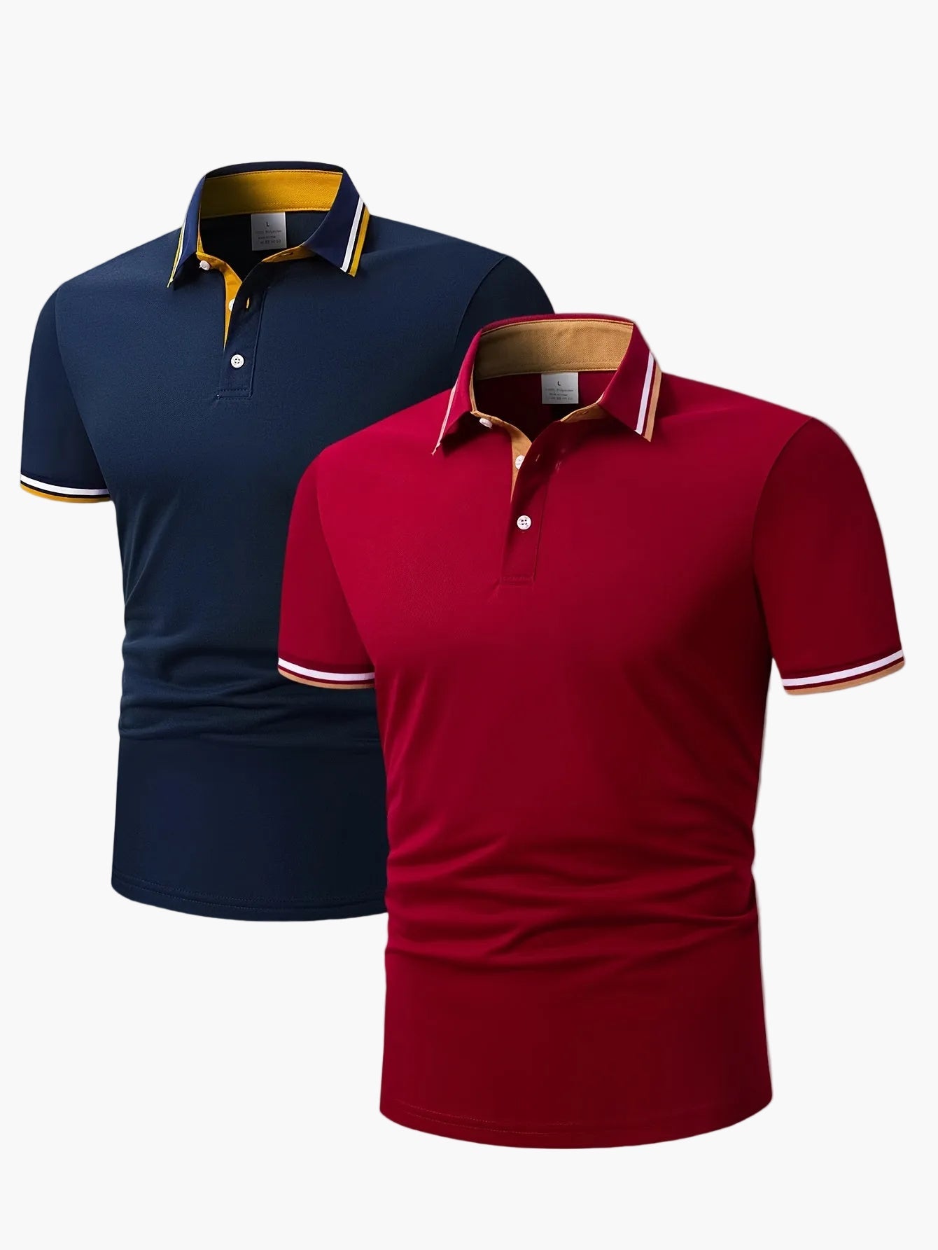 Herren Polo Shirt Set – Klassischer Freizeitstil für Alltag & Büro, 2er-Pack