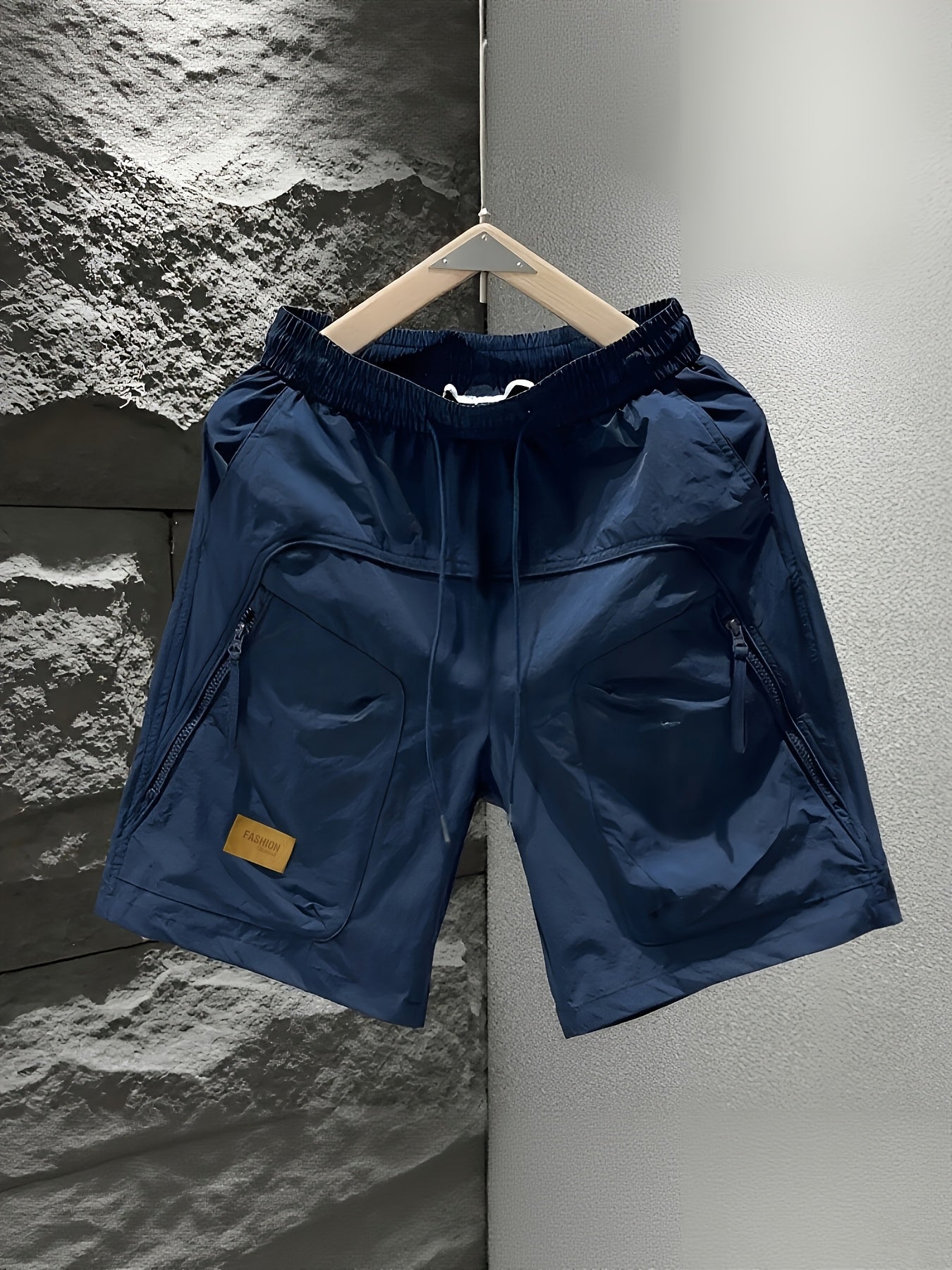 Herren Utility Fitness Shorts mit Reißverschlusstaschen – Sportlich & Funktional für Alltag und Training