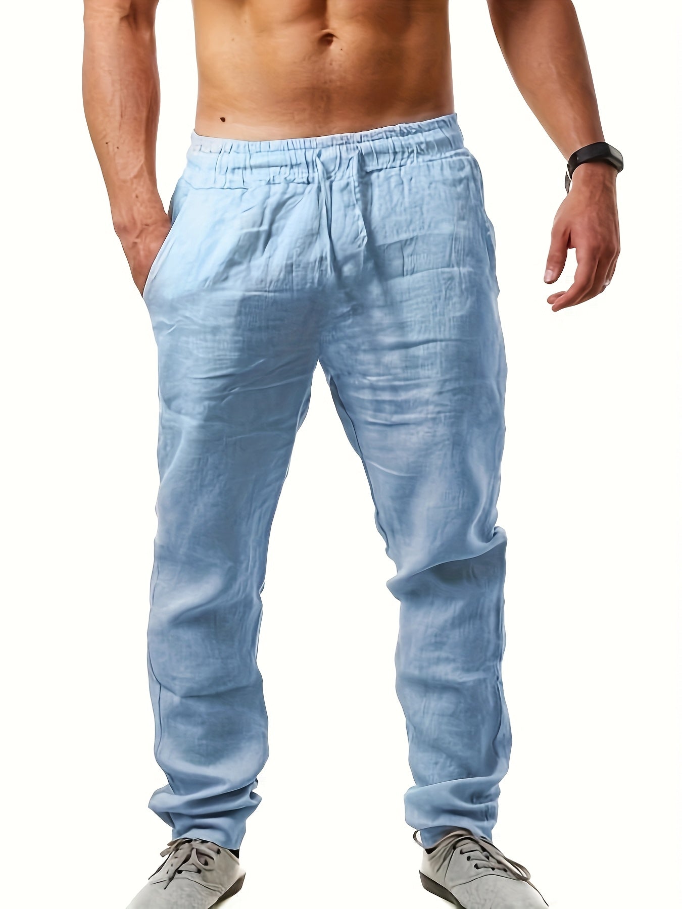 Herren Freizeithose mit Kordelzug – Bequeme Sommerhose für Alltag und Urlaub