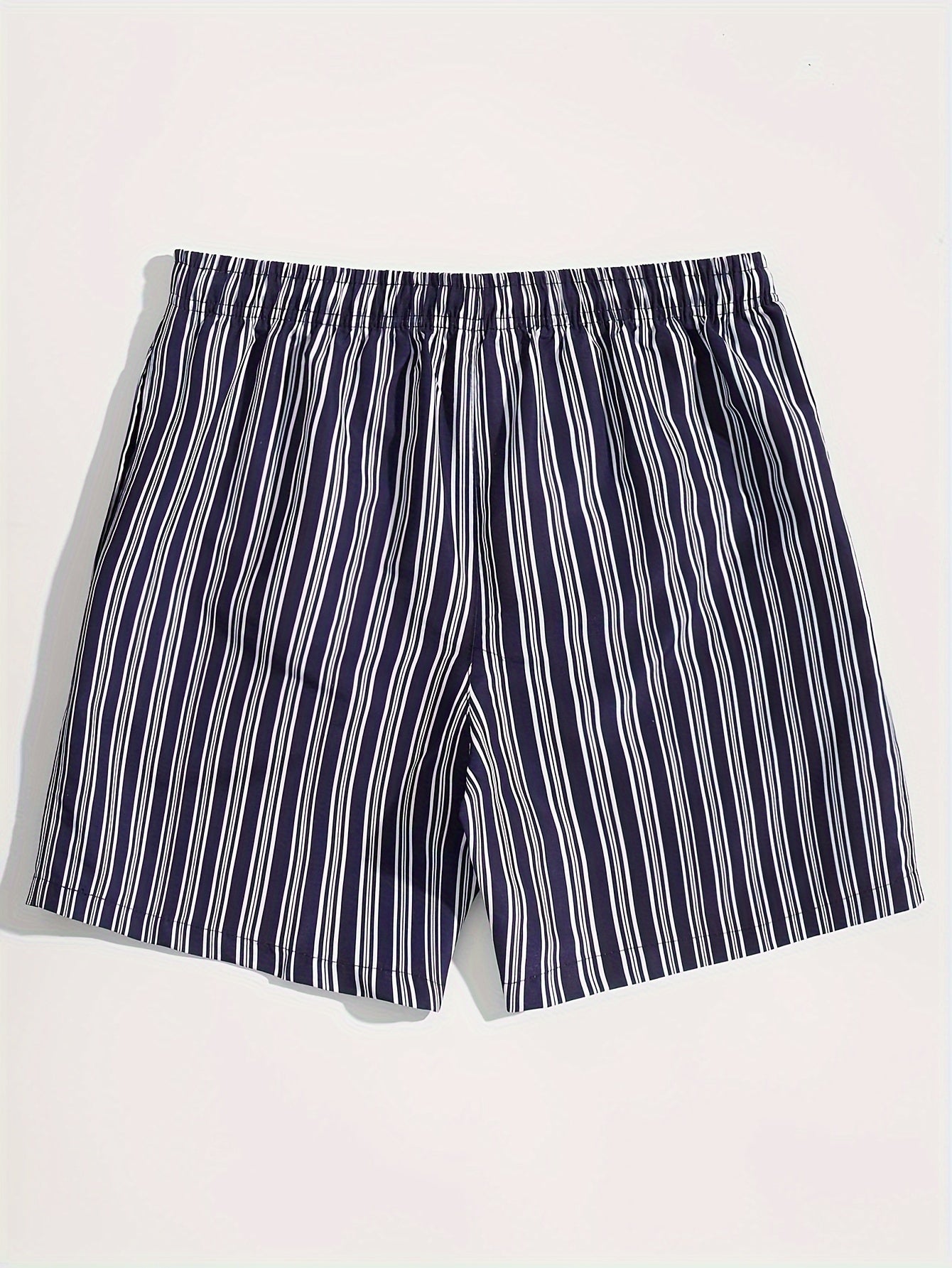 Herren Badeshorts mit Streifenmuster – Lässige Schwimmshorts für Freizeit und Strand