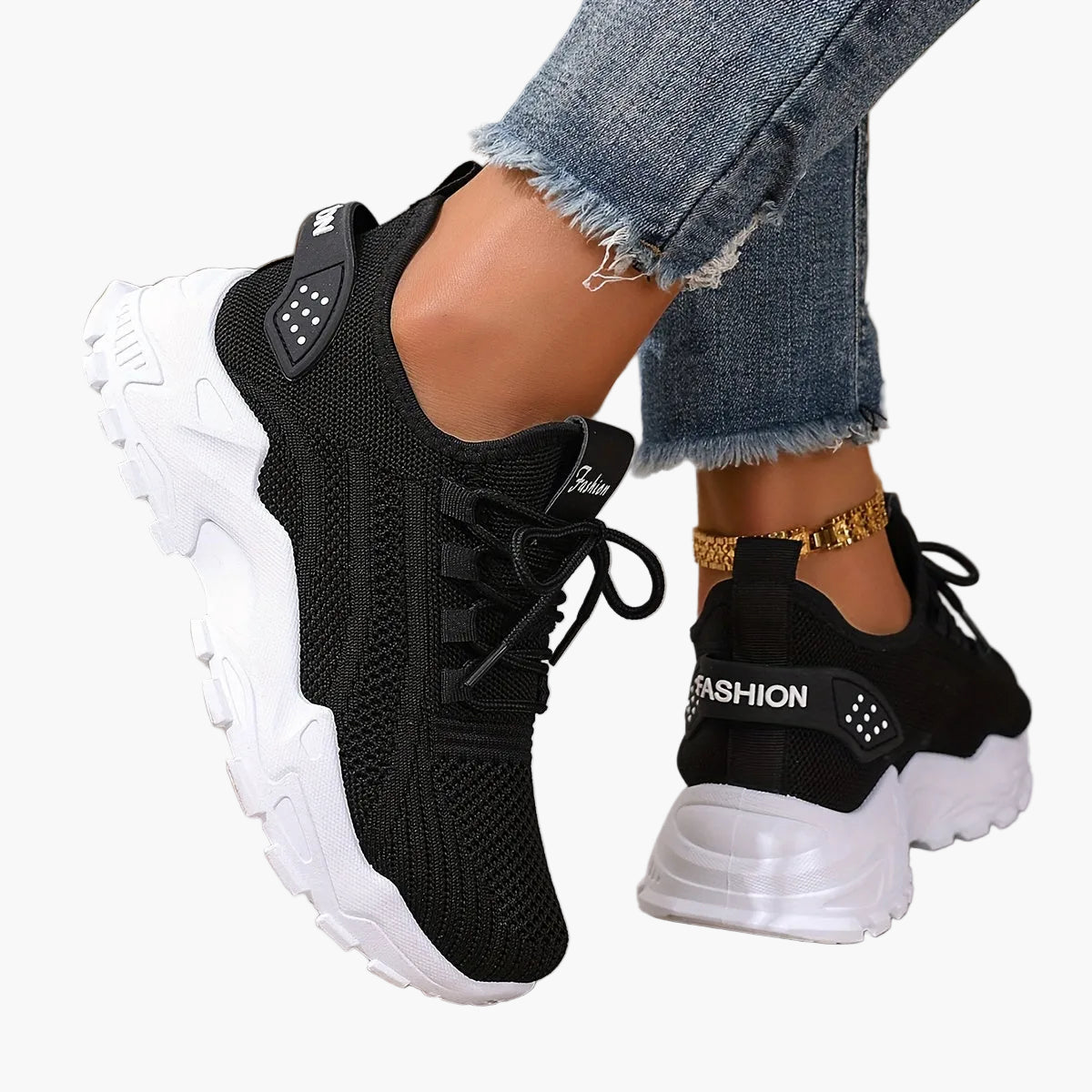 Damen Sneaker Atmungsaktiv Sportlich Freizeit Laufschuhe