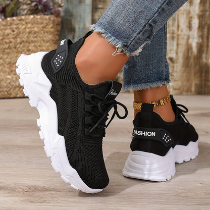 Damen Sneaker Atmungsaktiv Sportlich Freizeit Laufschuhe