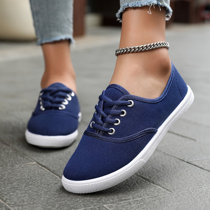 Damen Sneaker Low-Top Freizeit Klassisch Bequem Alltagsschuhe