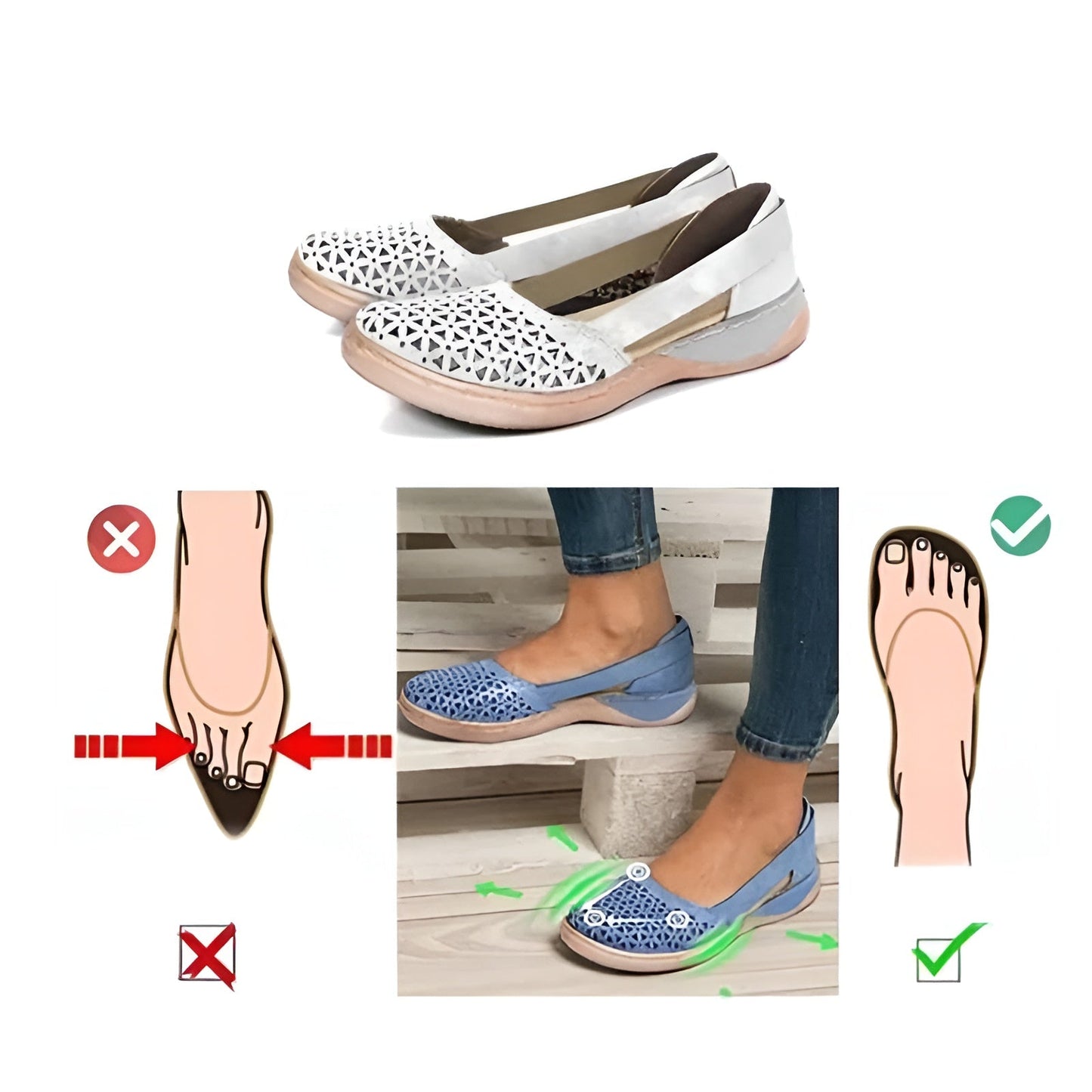 Damen Komfort-Ballerinas – Orthopädische Schuhe für Alltag & Freizeit