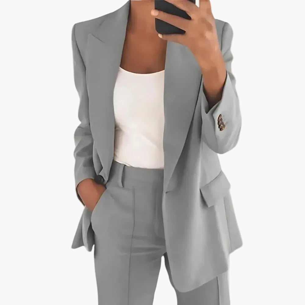 Damen Business Anzug Set – Eleganter Blazer & Hose für Büro und Alltag
