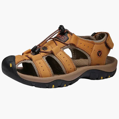Herren Outdoor Trekking-Sandalen – Bequeme Wandersandalen mit Zehenschutz für Abenteuer und Alltag