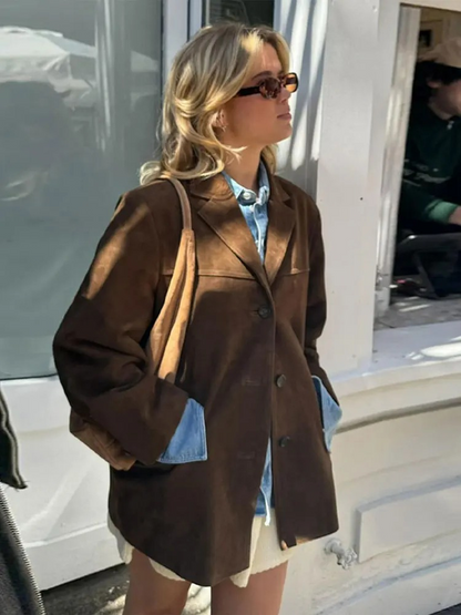 Damen Blazer im Preppy-Style für Business und Freizeit – Eleganter Herbst/Winter Look