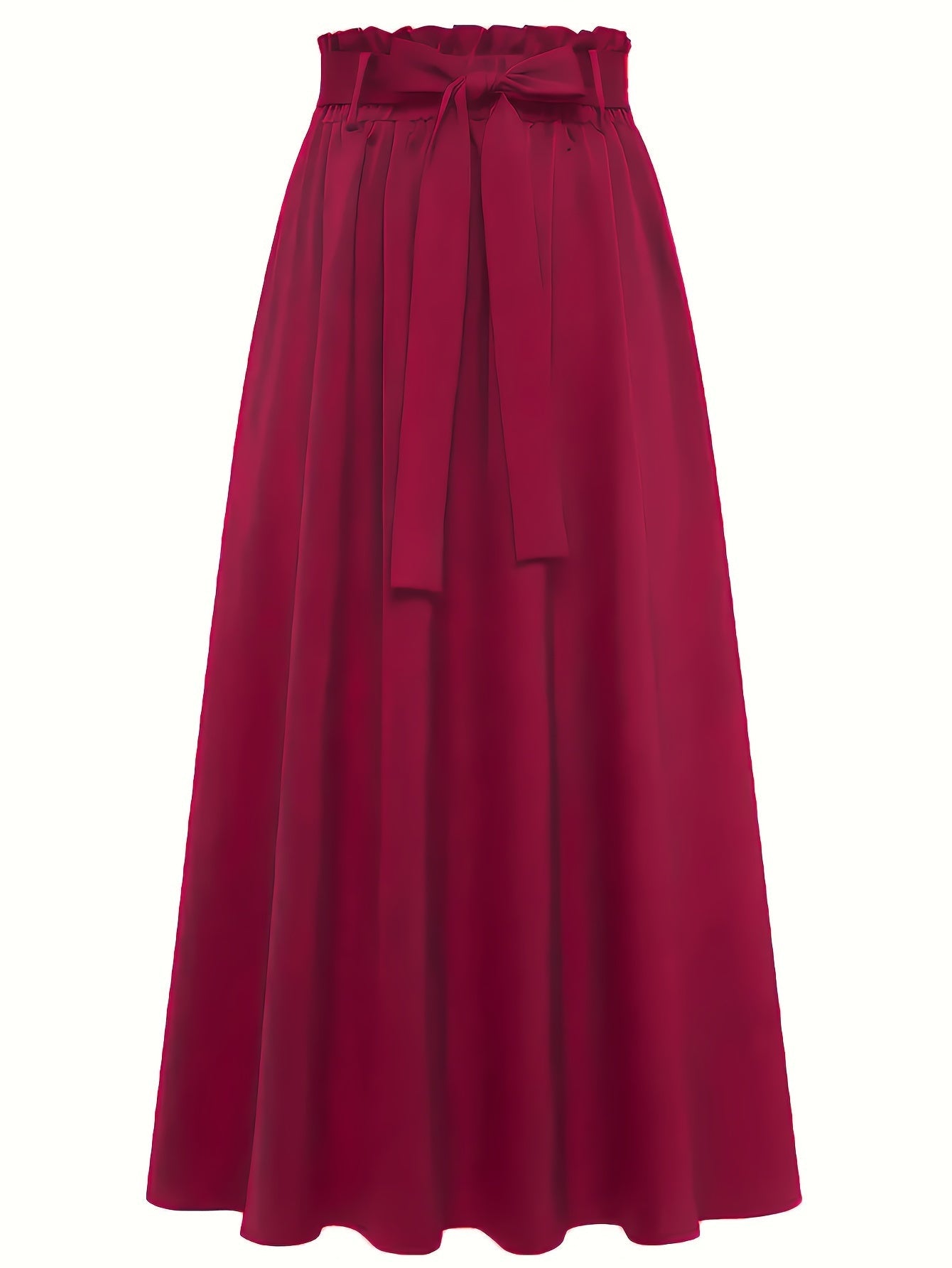 Damen Maxirock mit Paperbag-Bund und Schleife – Eleganter Freizeit-Look für jeden Anlass