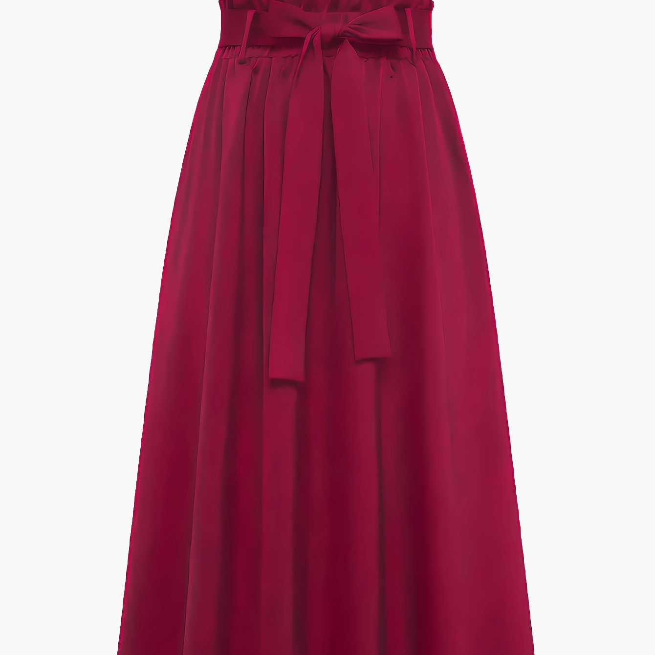 Damen Maxirock mit Paperbag-Bund und Schleife – Eleganter Freizeit-Look für jeden Anlass
