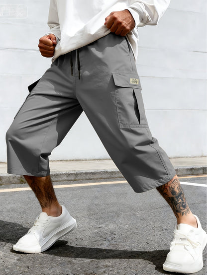 Herren Cargo-Shorts mit Taschen – Lässige Knielange Freizeithose für Alltag & Sport
