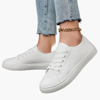 Damen Freizeit-Sneaker mit Schnürung – Bequeme Alltags-Schuhe im modernen Stil