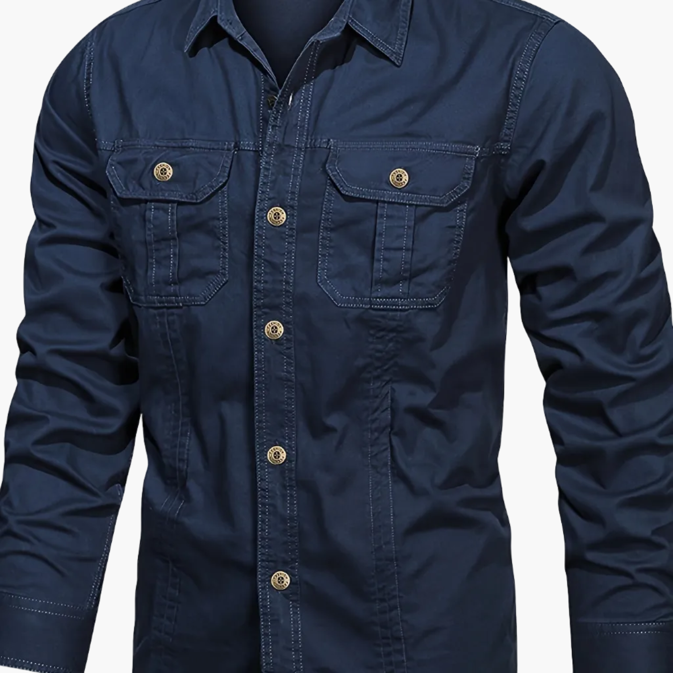 Herren Outdoor-Freizeithemd im Utility-Stil – Langarm, Casual, ideal für Abenteuer und Alltag