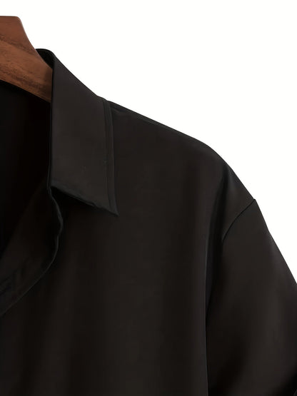 Herren Kurzarm Freizeithemd mit Knopfleiste – Modernes Business & Casual Shirt