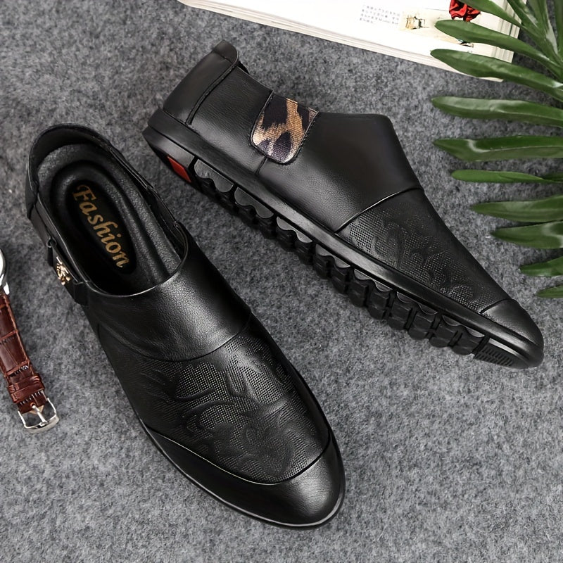 Herren Slip-On Loafer – Elegante Freizeitschuhe mit Prägung und modernem Design