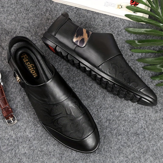 Herren Slip-On Loafer – Elegante Freizeitschuhe mit Prägung und modernem Design