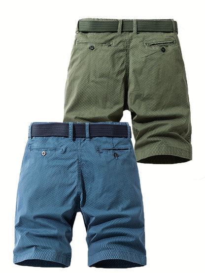 Herren Outdoor-Bermuda Shorts – Freizeit & Abenteuer, atmungsaktiv, mit Gürtel
