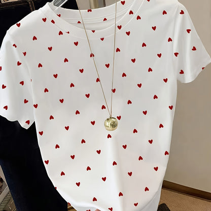 Damen Polka-Dot T-Shirt im eleganten Casual-Stil – Perfekt für Alltag und Freizeit