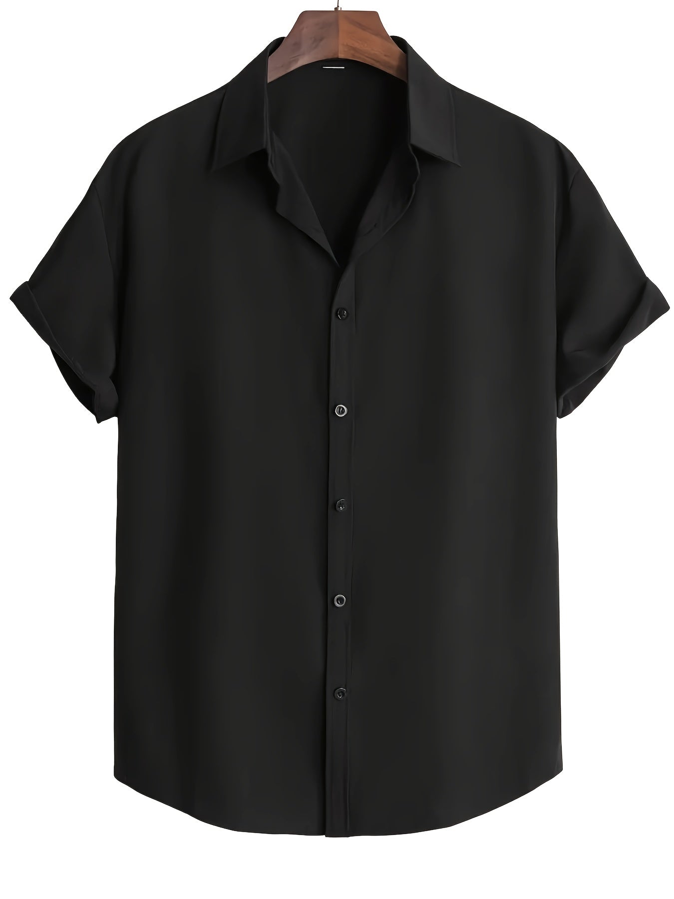 Herren Kurzarm Freizeithemd mit Knopfleiste – Modernes Business & Casual Shirt