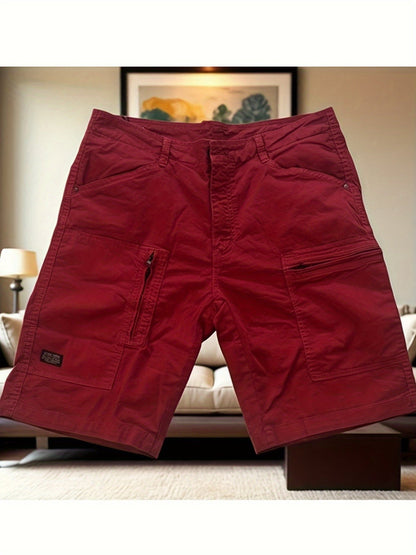 Herren Cargo Shorts Freizeit Bermuda mit Taschen Outdoor Style
