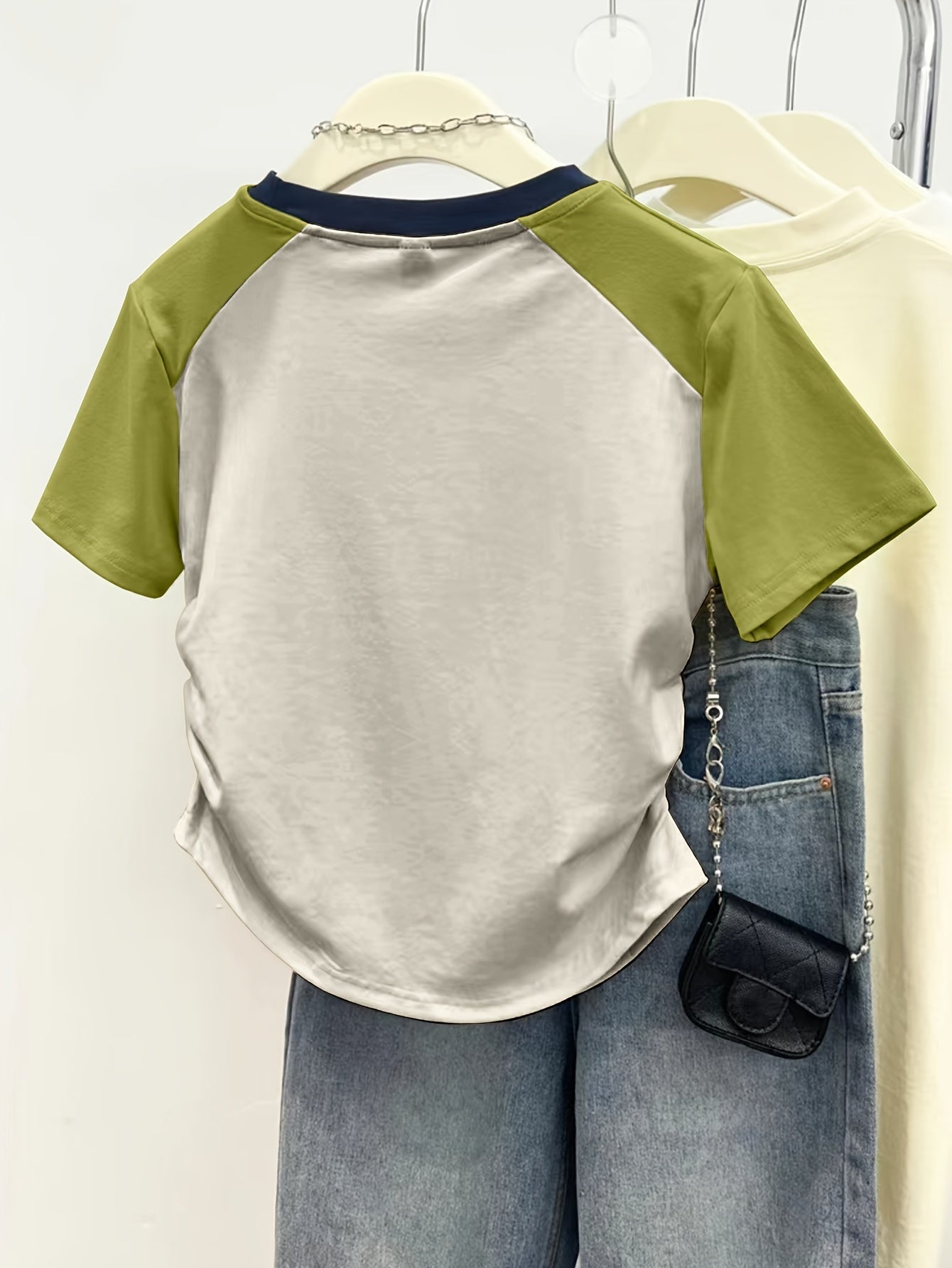 Damen T-Shirt mit Elefantendruck im Y2K-Stil – Freizeit & Trendy
