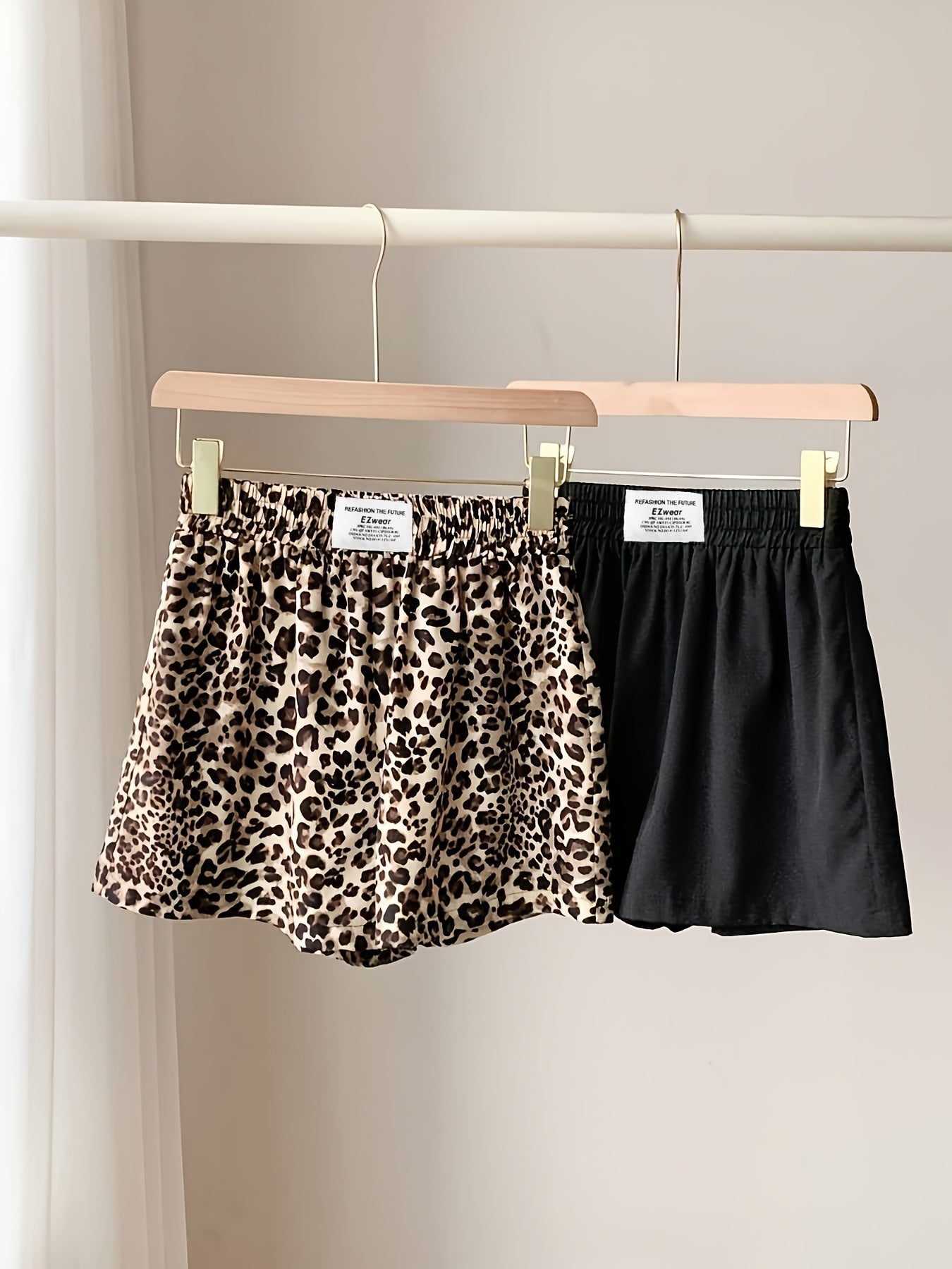Damen Lounge-Shorts im Animal-Print, 2er-Pack – Bequeme Freizeitshorts für Zuhause und Alltag