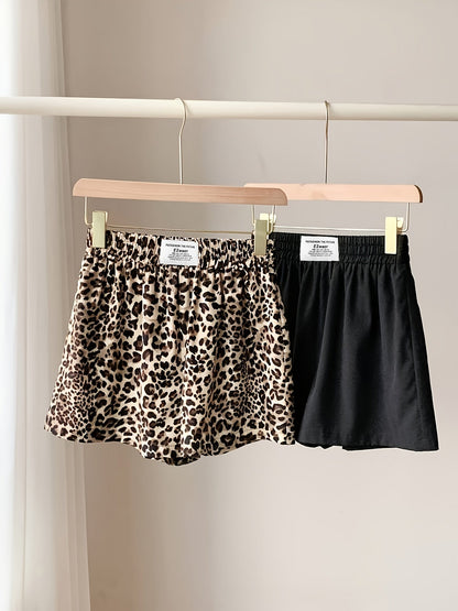 Damen Lounge-Shorts im Animal-Print, 2er-Pack – Bequeme Freizeitshorts für Zuhause und Alltag