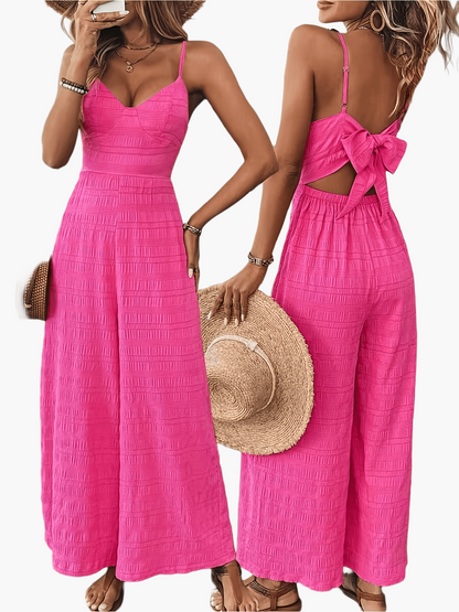 Damen Eleganter Jumpsuit mit Spaghettiträgern – Perfekt für Sommer & Freizeit