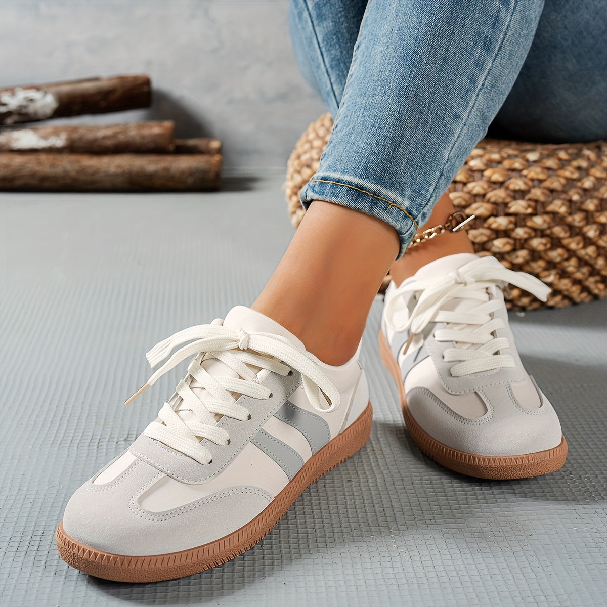 Damen Retro-Sneaker für Alltag & Freizeit – Klassischer Streetstyle