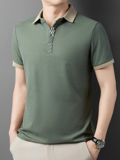 Herren Polohemd mit Kontrastkragen – Stilvolles Freizeit- und Business-Poloshirt