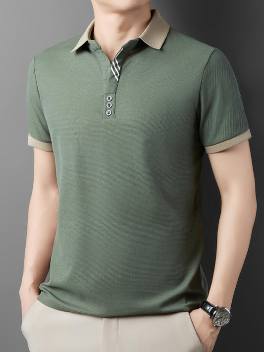 Herren Polohemd mit Kontrastkragen – Stilvolles Freizeit- und Business-Poloshirt