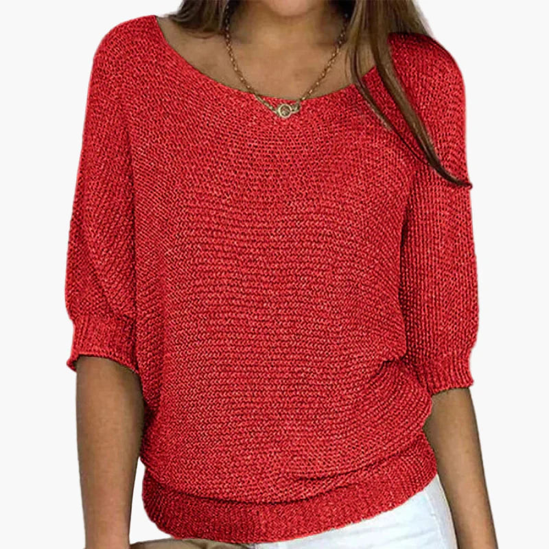 Damen Strickpullover Locker Freizeit Eleganz – Ideal für Alltag & Büro