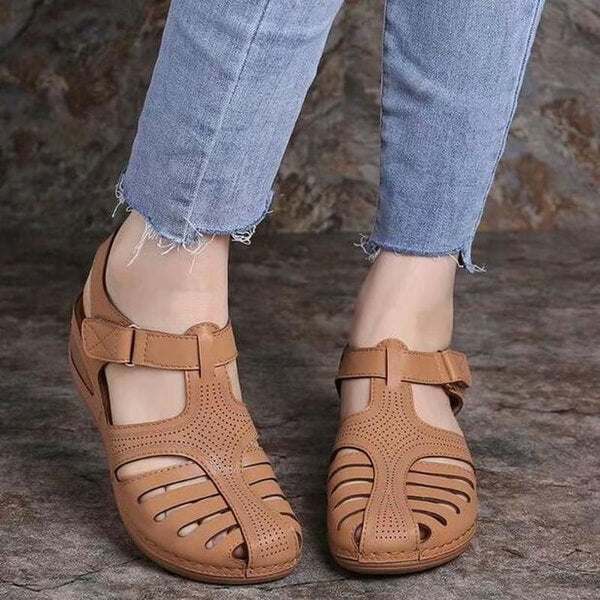 Damen Komfort Slip-On Sandalen – Bequeme Keilsandalen für Alltag & Freizeit