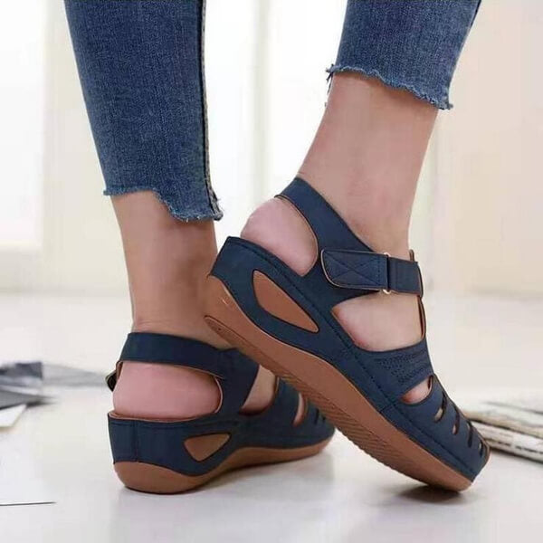 Damen Komfort Slip-On Sandalen – Bequeme Keilsandalen für Alltag & Freizeit