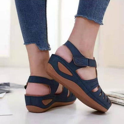 Damen Komfort Slip-On Sandalen – Bequeme Keilsandalen für Alltag & Freizeit