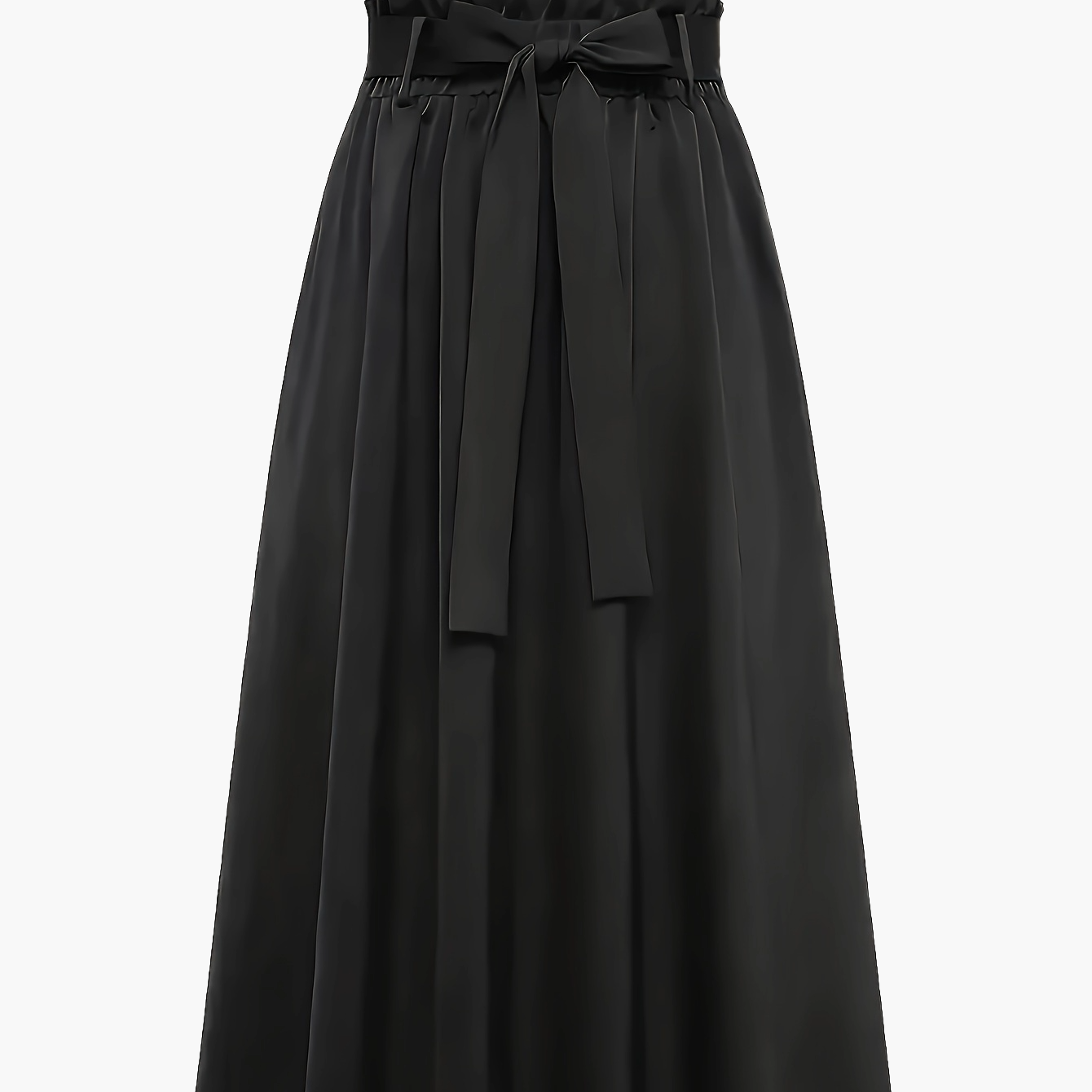Damen Maxirock mit Paperbag-Bund und Schleife – Eleganter Freizeit-Look für jeden Anlass