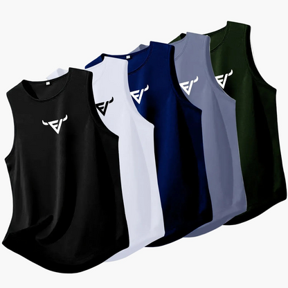 Herren Sport Tanktop 5er-Pack – Ärmellose Fitness & Training Oberteile, Regular Fit