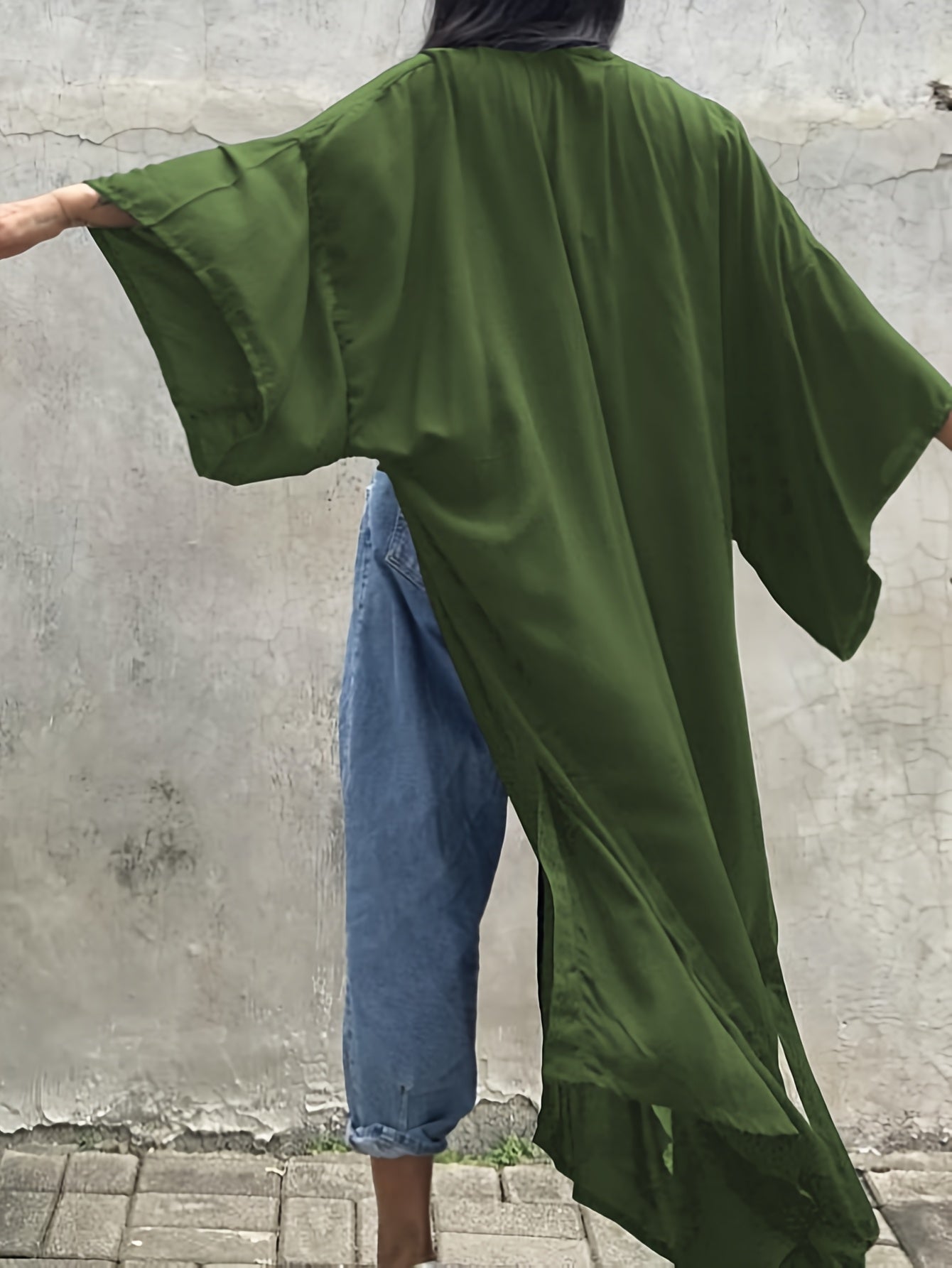 Damen Strand Kimono Maxilänge – Eleganter Überwurf für Bade- und Freizeit-Looks