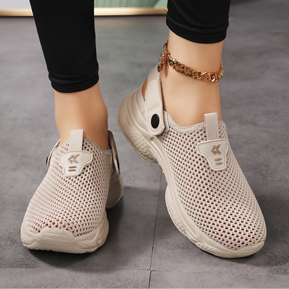Damen Slip-On Sportliche Clogs für Komfort und Alltag – Atmungsaktive Freizeitschuhe mit Fersenriemen